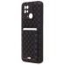 Чехол-накладка для Xiaomi Redmi 10C (черный) - SM022 c картхолдером