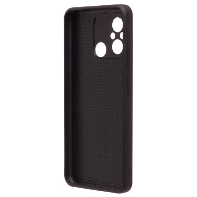 Чехол-накладка для Xiaomi Poco C55 (черный) - SM022 c картхолдером