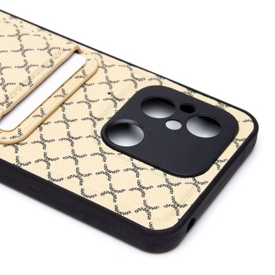 Чехол-накладка для Xiaomi Poco C55 (белый) - SM022 c картхолдером Чехол-накладка для Xiaomi Poco C55 (белый) - SM022 c картхолдером