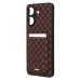 Чехол-накладка для Xiaomi Poco C65 (кофейный) - SM022 c картхолдером