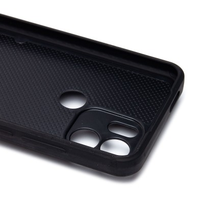 Чехол-накладка для Xiaomi Poco C50 (черный) - SM022 c картхолдером