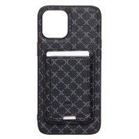 Чехол-накладка для Apple iPhone 12 Pro Max (черный) - SM022 SafeMag c картхолдером