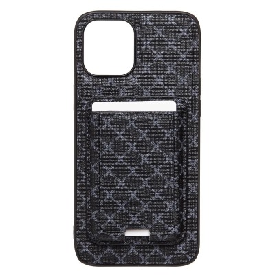Чехол-накладка для Apple iPhone 12 Pro Max (черный) - SM022 SafeMag c картхолдером
