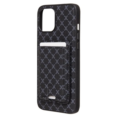 Чехол-накладка для Apple iPhone 12 Pro Max (черный) - SM022 SafeMag c картхолдером