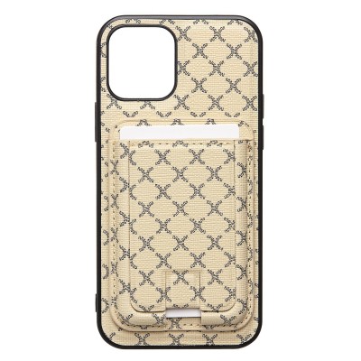 Чехол-накладка для Apple iPhone 12 (белый) - SM022 SafeMag c картхолдером