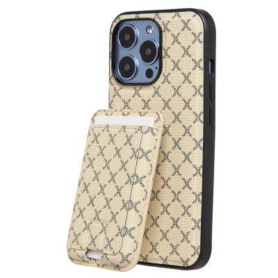 Чехол-накладка для Apple iPhone 13 Pro (белый) - SM022 SafeMag c картхолдером