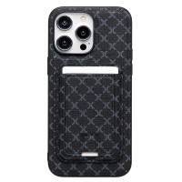 Чехол-накладка для Apple iPhone 14 Pro Max (черный) - SM022 SafeMag c картхолдером
