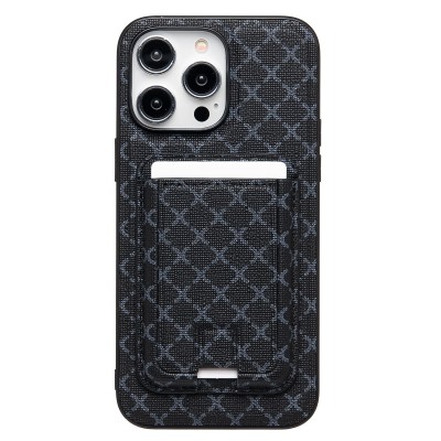 Чехол-накладка для Apple iPhone 14 Pro Max (черный) - SM022 SafeMag c картхолдером
