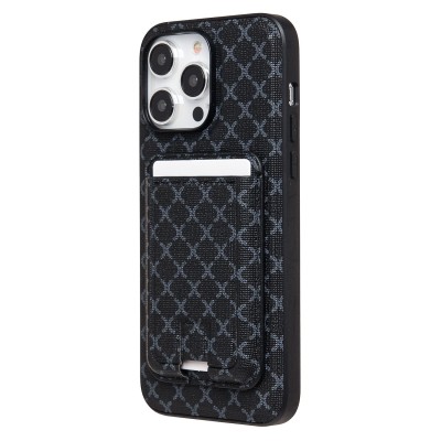 Чехол-накладка для Apple iPhone 14 Pro Max (черный) - SM022 SafeMag c картхолдером