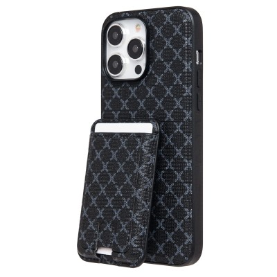 Чехол-накладка для Apple iPhone 14 Pro Max (черный) - SM022 SafeMag c картхолдером