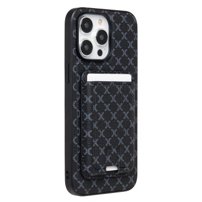 Чехол-накладка для Apple iPhone 14 Pro Max (черный) - SM022 SafeMag c картхолдером