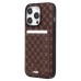 Чехол-накладка для Apple iPhone 14 Pro (кофейный) - SM022 SafeMag c картхолдером