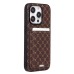 Чехол-накладка для Apple iPhone 14 Pro (кофейный) - SM022 SafeMag c картхолдером