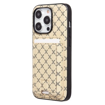 Чехол-накладка для Apple iPhone 14 Pro (белый) - SM022 SafeMag c картхолдером