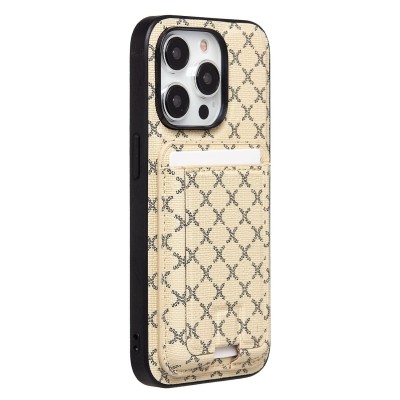 Чехол-накладка для Apple iPhone 14 Pro (белый) - SM022 SafeMag c картхолдером