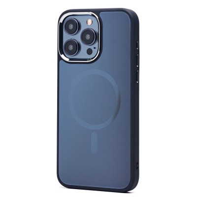 Чехол-накладка для Apple iPhone 15 Pro Max (галактический черный) - SM023 SafeMag