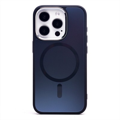 Чехол-накладка для Apple iPhone 15 Pro (галактический черный) - SM023 SafeMag
