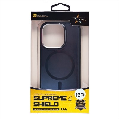 Чехол-накладка для Apple iPhone 15 Pro (галактический черный) - SM023 SafeMag