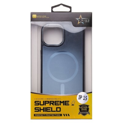 Чехол-накладка для Apple iPhone 15 (галактический черный) - SM023 SafeMag
