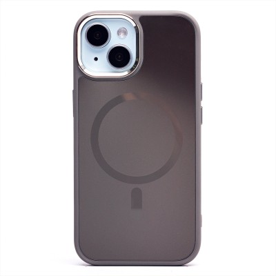 Чехол-накладка для Apple iPhone 15 (титановое золото) - SM023 SafeMag