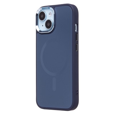 Чехол-накладка для Apple iPhone 15 (ночной синий) - SM023 SafeMag