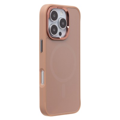 Чехол-накладка для Apple iPhone 16 Pro (розовое золото) - SM023 SafeMag