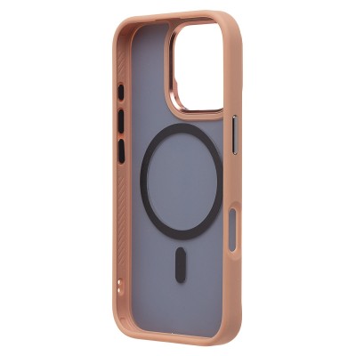 Чехол-накладка для Apple iPhone 16 Pro (розовое золото) - SM023 SafeMag