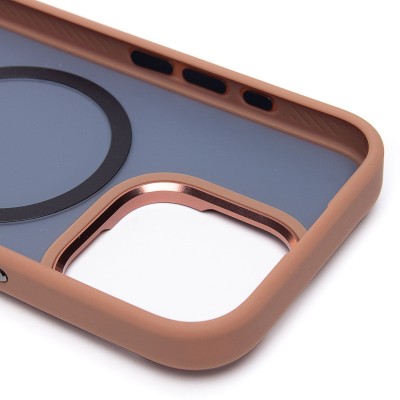 Чехол-накладка для Apple iPhone 16 Pro (розовое золото) - SM023 SafeMag