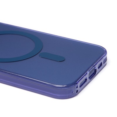 Чехол-накладка для Apple iPhone 12 (синий) - SM025 SafeMag