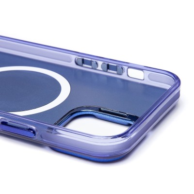 Чехол-накладка для Apple iPhone 12 (синий) - SM025 SafeMag