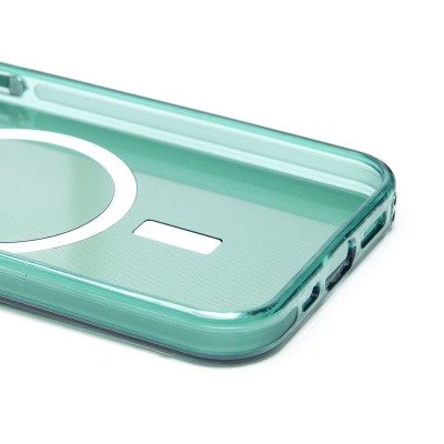 Чехол-накладка для Apple iPhone 12 (зеленый) - SM025 SafeMag