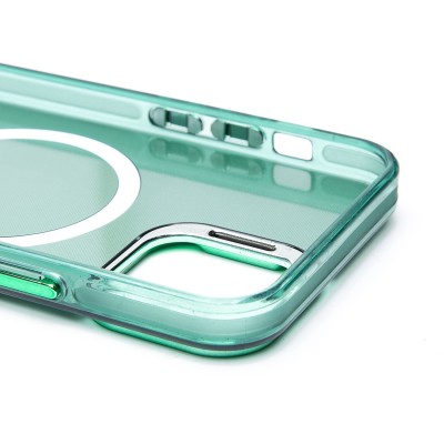 Чехол-накладка для Apple iPhone 12 (зеленый) - SM025 SafeMag