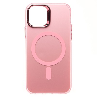 Чехол-накладка для Apple iPhone 12 (розовый) - SM025 SafeMag