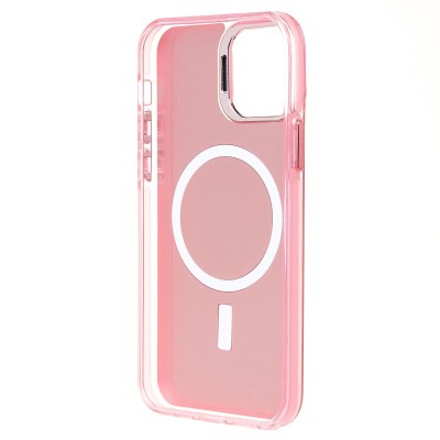 Чехол-накладка для Apple iPhone 12 (розовый) - SM025 SafeMag