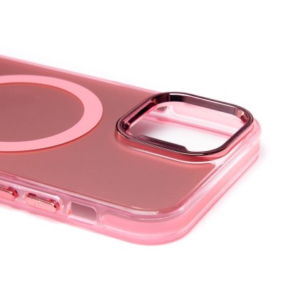 Чехол-накладка для Apple iPhone 12 (розовый) - SM025 SafeMag