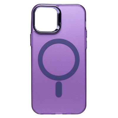 Чехол-накладка для Apple iPhone 12 (фиолетовый) - SM025 SafeMag
