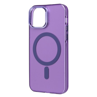 Чехол-накладка для Apple iPhone 12 (фиолетовый) - SM025 SafeMag
