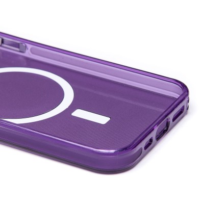 Чехол-накладка для Apple iPhone 12 (фиолетовый) - SM025 SafeMag