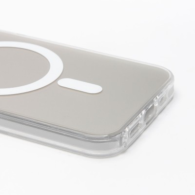 Чехол-накладка для Apple iPhone 12 (белый) - SM025 SafeMag