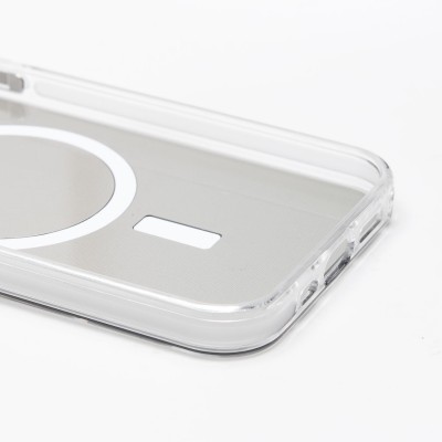 Чехол-накладка для Apple iPhone 12 (белый) - SM025 SafeMag