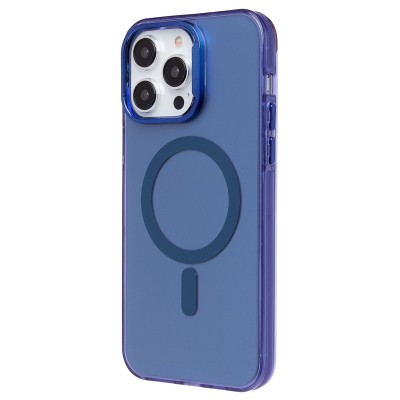 Чехол-накладка для Apple iPhone 14 Pro Max (синий) - SM025 SafeMag