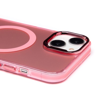 Чехол-накладка для Apple iPhone 13 (розовый) - SM025 SafeMag