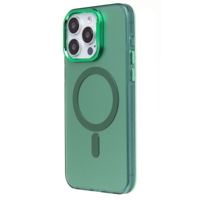 Чехол-накладка для Apple iPhone 15 Pro Max (зеленый) - SM025 SafeMag
