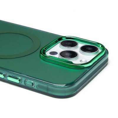 Чехол-накладка для Apple iPhone 15 Pro Max (зеленый) - SM025 SafeMag