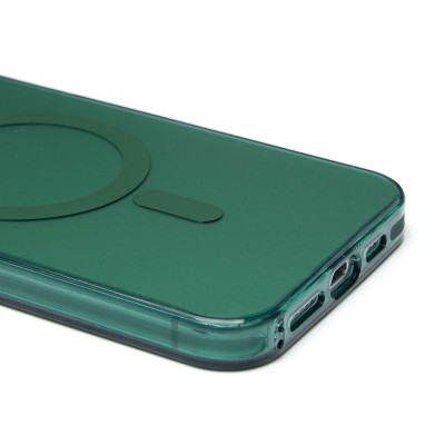 Чехол-накладка для Apple iPhone 15 Pro Max (зеленый) - SM025 SafeMag