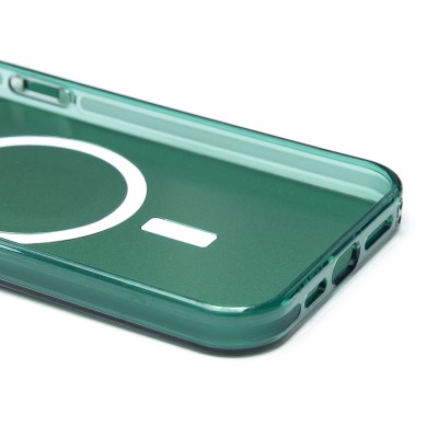 Чехол-накладка для Apple iPhone 15 Pro Max (зеленый) - SM025 SafeMag