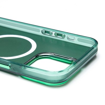Чехол-накладка для Apple iPhone 15 Pro Max (зеленый) - SM025 SafeMag