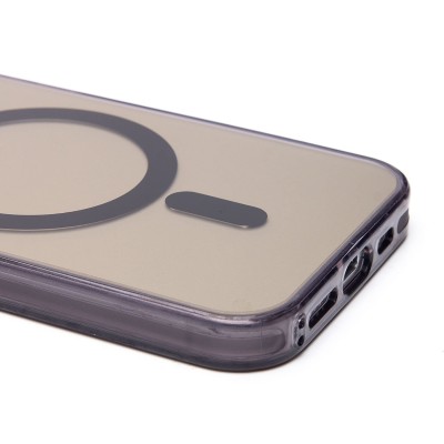 Чехол-накладка для Apple iPhone 15 Pro (черный) - SM025 SafeMag