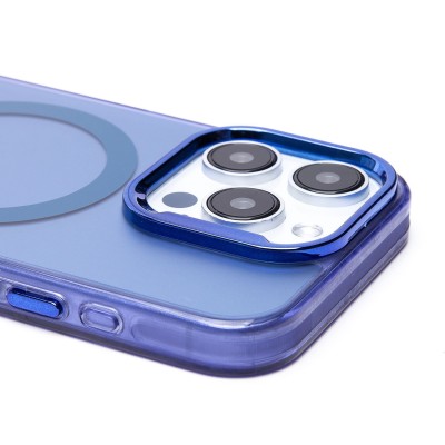 Чехол-накладка для Apple iPhone 15 Pro (синий) - SM025 SafeMag