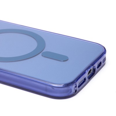 Чехол-накладка для Apple iPhone 15 Pro (синий) - SM025 SafeMag
